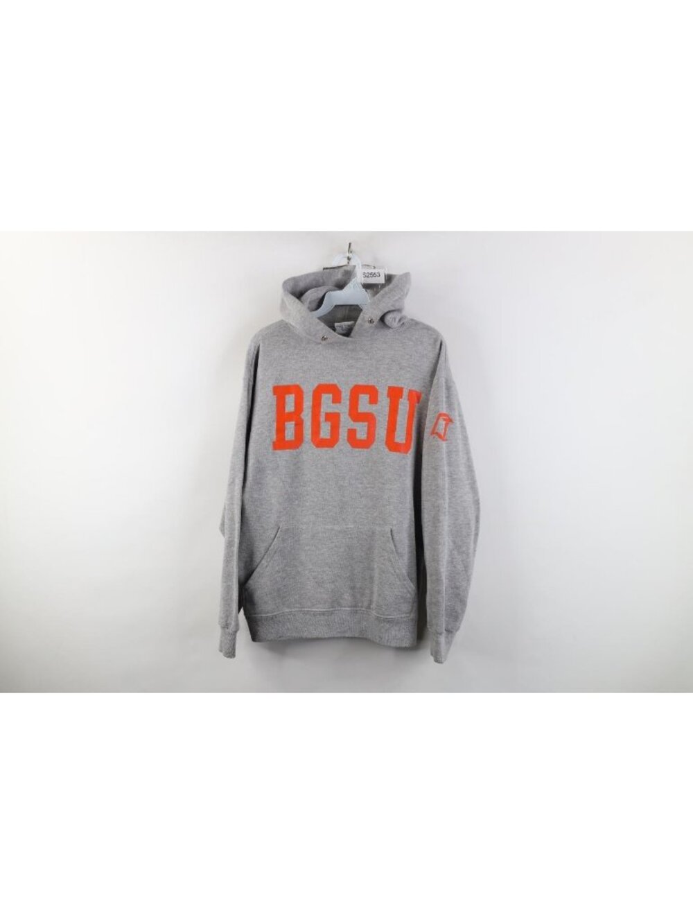 Vtg 90s Mens Medium Bowling Green State University Hoodie Sweatshirt Gray USA
